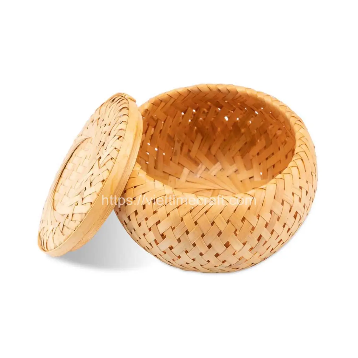 Оптовая продажа бамбуковая корзина для украшения дома набор посуды органайзера кухонная утварь вьетнамская ручная работа