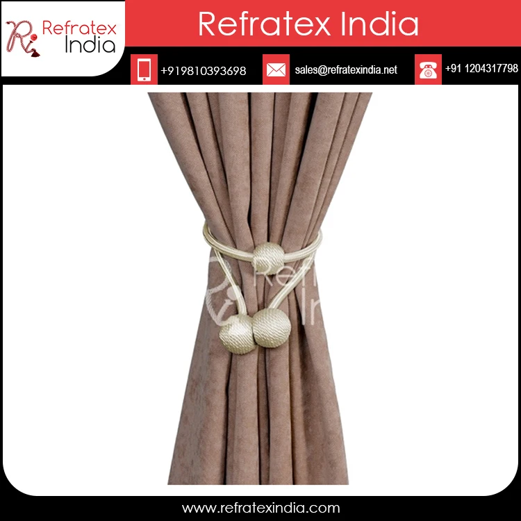 Classy design multicolour Exclusive 28'/ Ball 3.5cm Magnet Tieback Cord  for Curtain Bulk indian Exporter