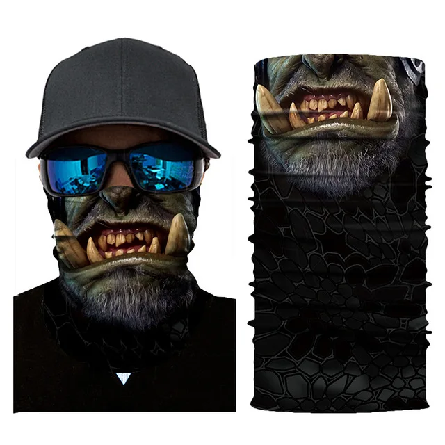 Fashion Men Women Head Face Neck Sunshade Collar Gaiter Tube Bandana Scarf Sports Headwear Scarf Dustproof Outdoor Fishing