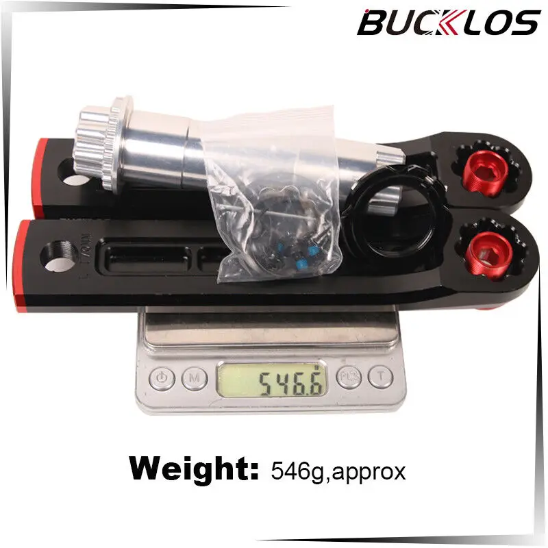 BUCKLOS 170mm Crank Arm Set Spindle 29mm  Single and Double Chainring Aluminum Alloy Bicycle Crank