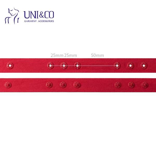 Factory Direct Sewing On Various Color Snap Clip Button Tape