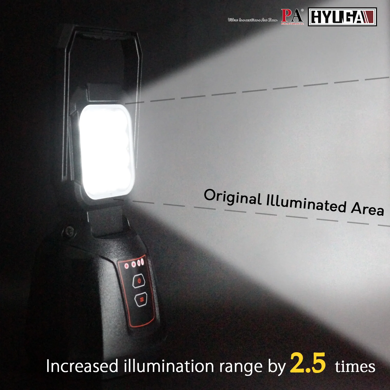 HYUGA PA LED супер яркая Версия светодиодный индикатор питания Магнитный USB перезаряжаемый портативный свет ручной мощный фонарик