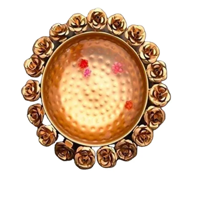 2023 Diya Round Shape Decorative Urli Bowl for Indian Handcrafted Modern And Unique Design Of Urli In Cheap Price