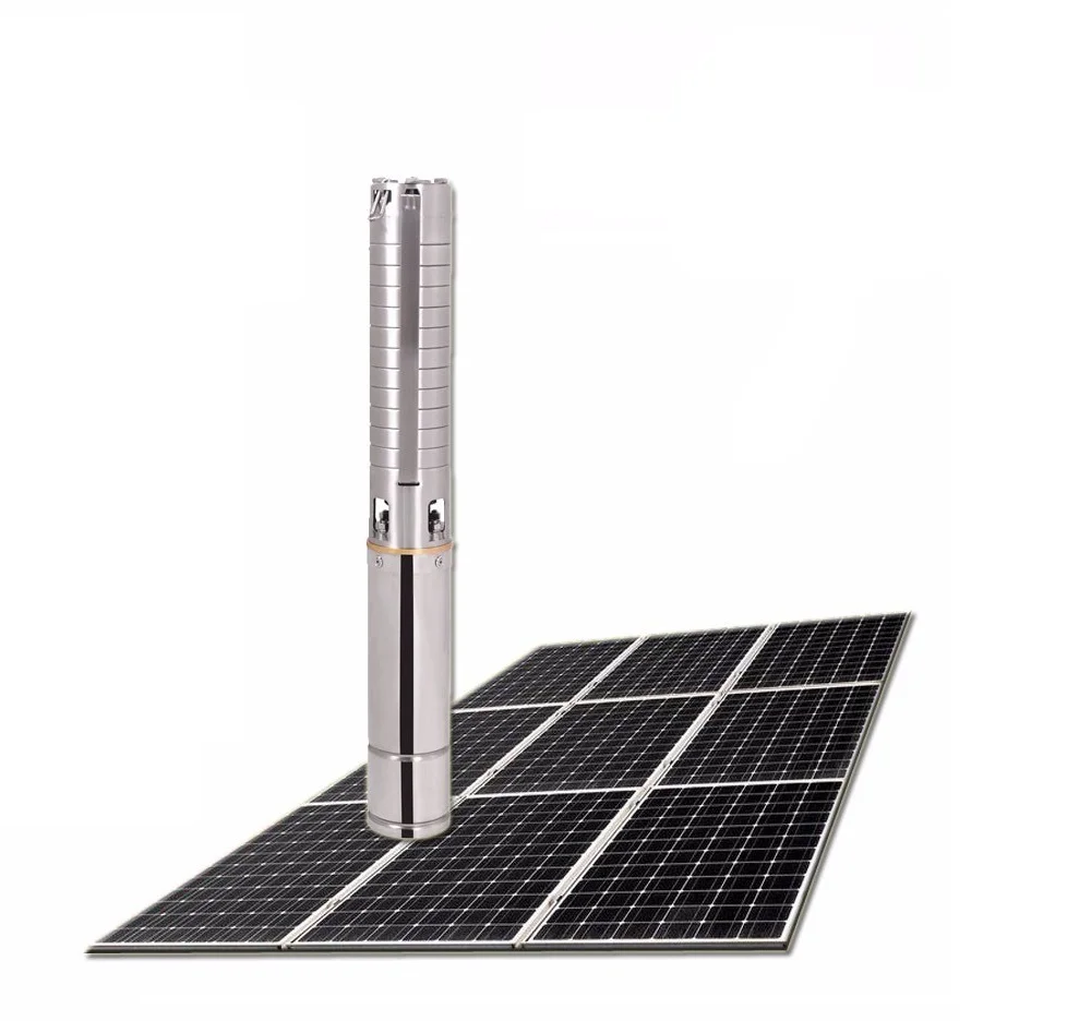 High Durable Lowest Price 1HP 30M Head Solar Submersible Pumpset For Residential Water Supply from Deep wells