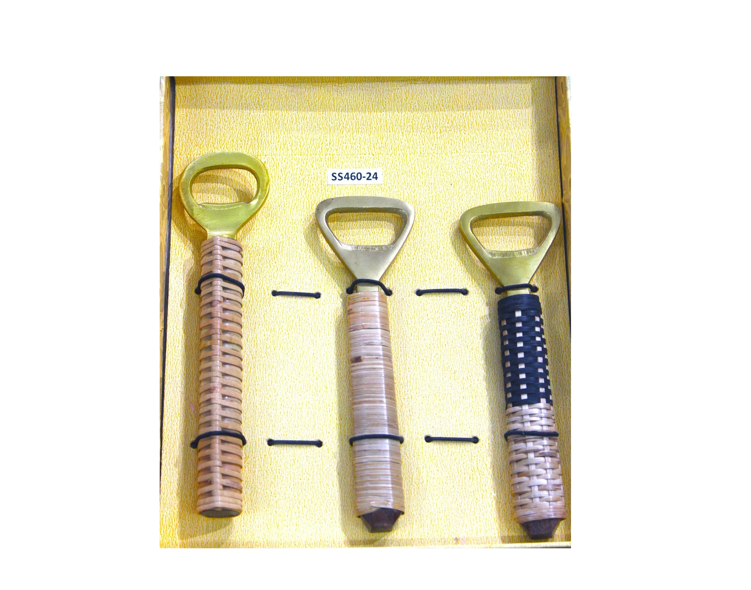 Eco Friendly Best Quality Bottle Opener With Rattan Handle Wine Opener In Cheap Price