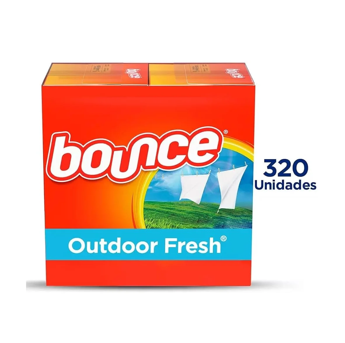 Cheapest Price Supplier Bulk Bounce Fabric Softener Dryer Sheet Outdoor Fresh 320 Count With Fast Delivery