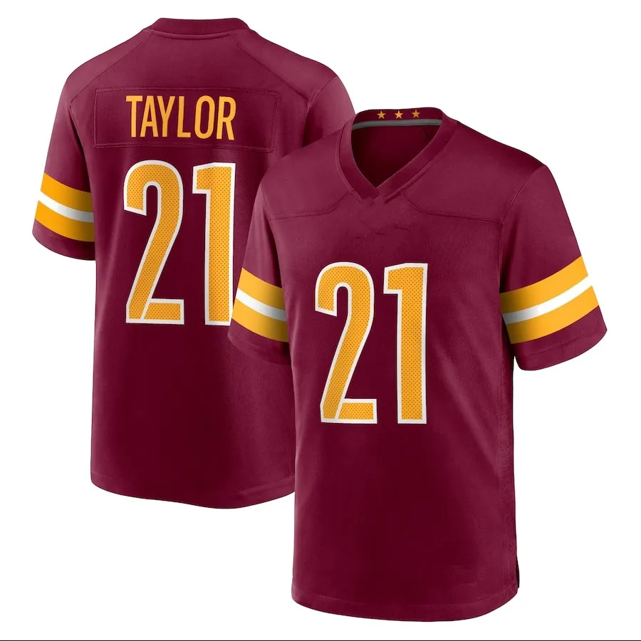 2024 новый 5 Jayden Daniels 99 Chase Young 17 Terry McLaurin 21 Saan Taylor 4 Heinicke футбольная майка