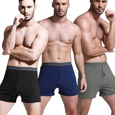 Wholesale Custom Logo Boxer Brief Underwear Polyester Knit Cuecas Seamless Briefs  Mens Boxer Briefs