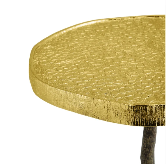 Pomegranate Accent Side Table Cheap Living Room Furniture Tray Small Round Table Modern Metal Coffee