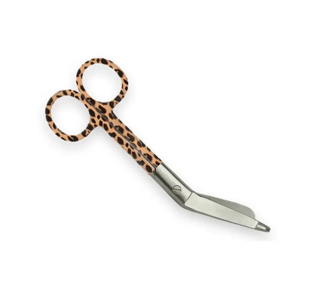 Medical Dental First Aid Lister Plaster Bandage Cutting Scissor Surgical Scissors Stainless Steel 14 Cm Leopard Fantasy CE ISO