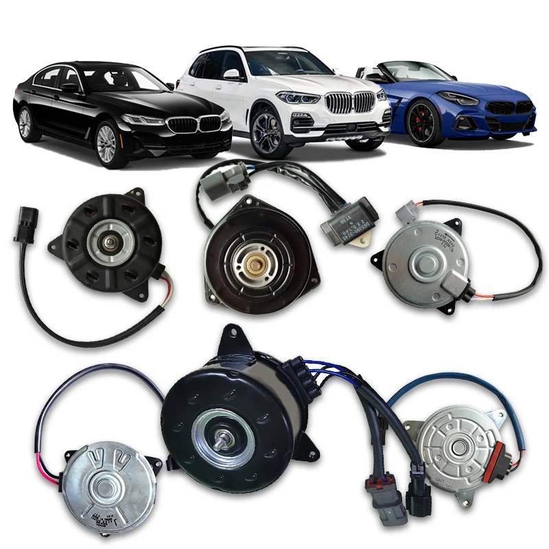 Manufacture Auto dc car radiator fan motor for BMW Nissan Toyota GM Honda Suzuki 12v 14v Denso radiator cooling fan motor prices