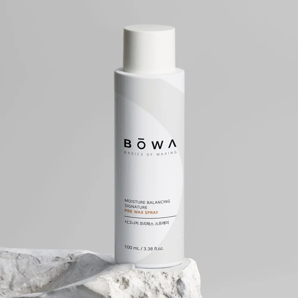 Bowa signature pre-wax spray pre-waxing cleanser premium waxing brand for self waxing moisture balancing wax spray
