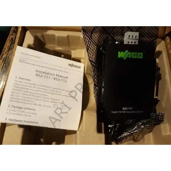 WAGO 852-111 Endüstriyel ECO Ethernet переключатель 5 портов Быстрый DIN Ray Montaj