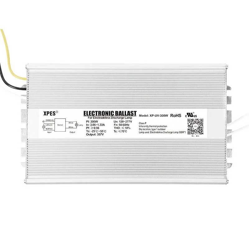 50000 Hours Working Time Induction UV Lamp Quartz Tube Remote Control Rectangular 220V Ultraviolet Lamps