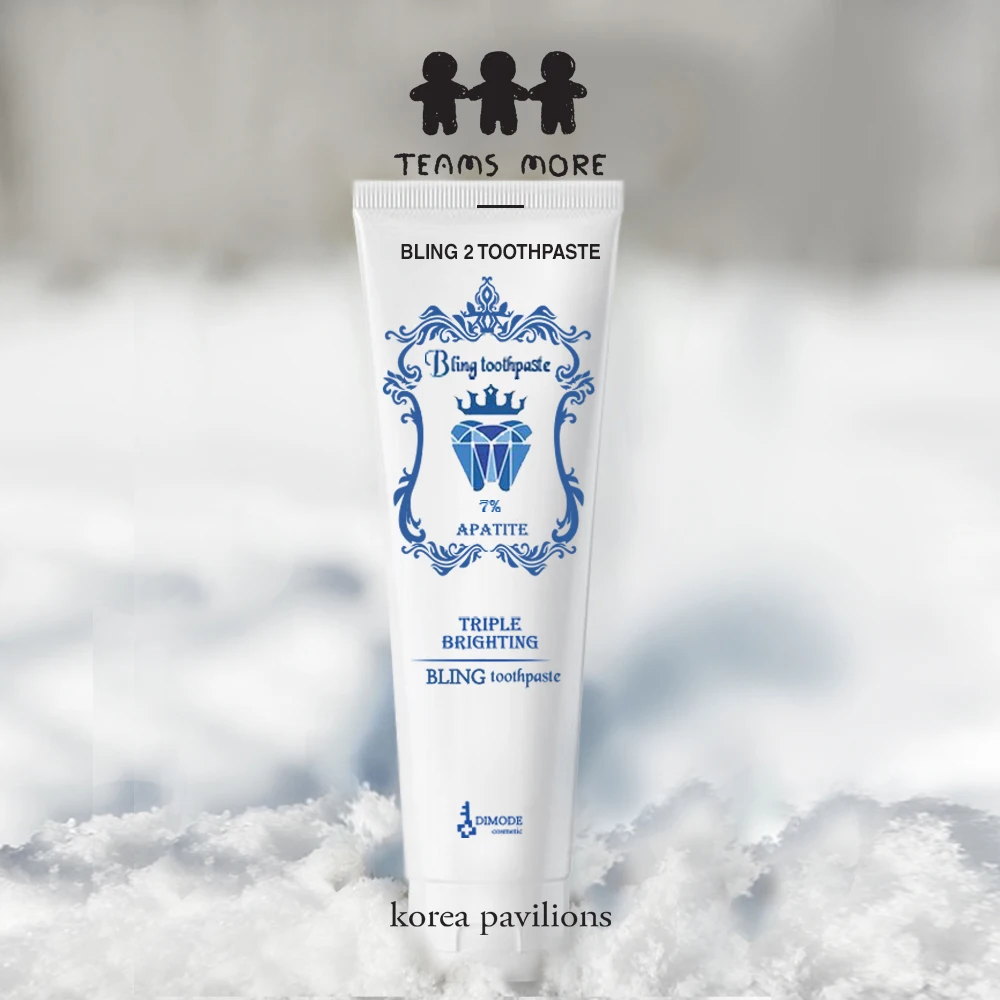 teamsmore premium toothpaste, whitening keep gums healthy and teeth white for long time coating surface of teeth EWG 8 level