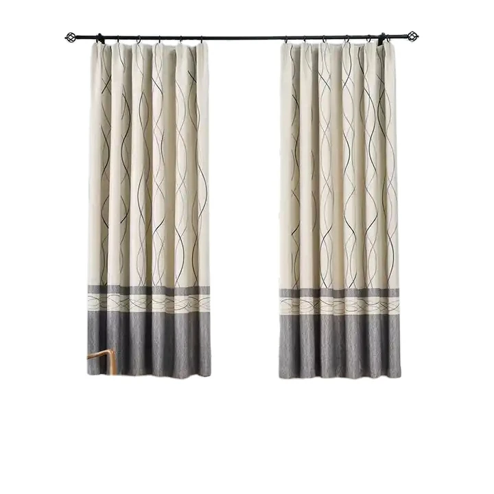 New arrival modern designs living room black out curtain OEM Curtain cloth for office home window decoration luxury curtains