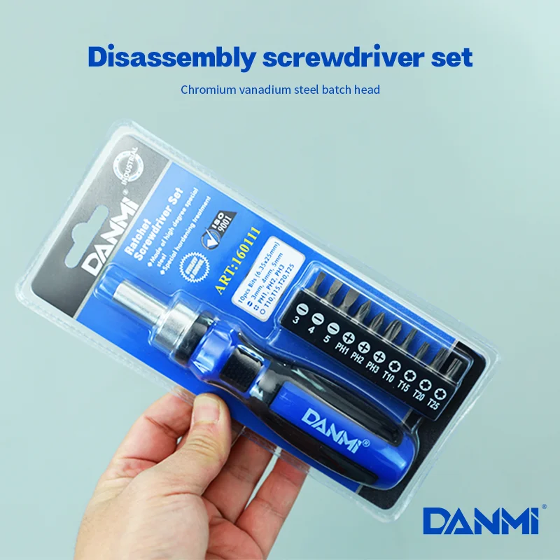 DANMI  Wholesale 11 in 1 Precision Screwdriver Set Professional CVR Screwdriver Bits Set