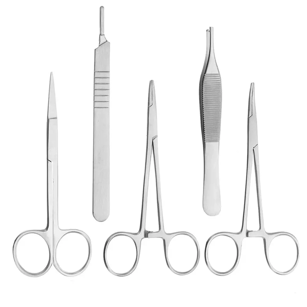 New Arrival 17 Piece Silicone Stainless Steel Surgical Tools Wound Skin Training Practice Sutur Kit