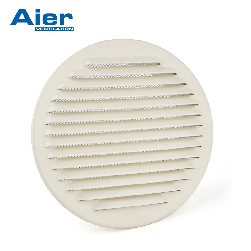 Hvac round rain protection grille made of aluminum