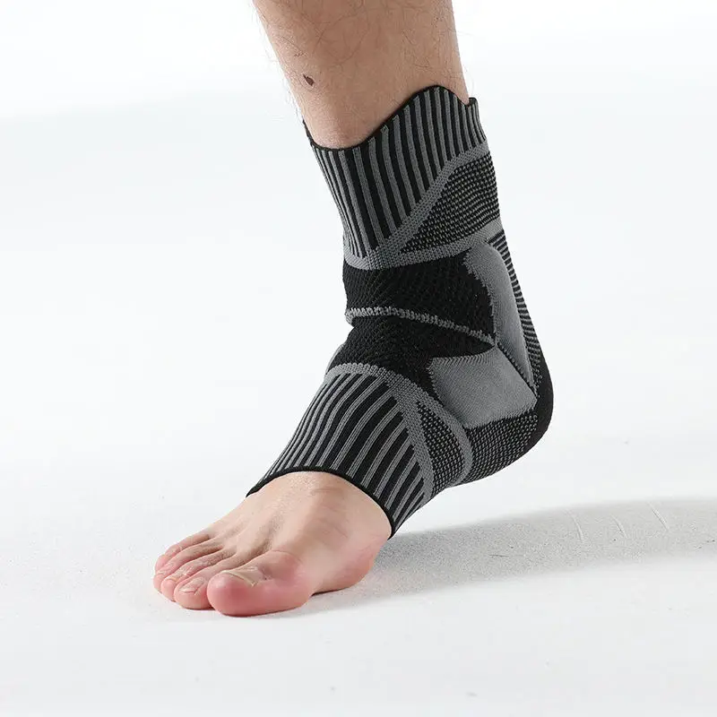wholesale nylon knitted fiber fit compression copper Ankle brace sleeve