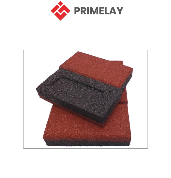 High Quality 40mm Outdoor Rubber Brick Pavers EPDM Material Gym Application Rubber Mat Accessories for Balconies Play Areas