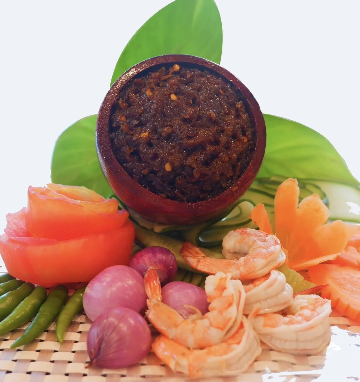 Wholesale Price Fruit and Vegetable Dipping Chili Paste with Roasted Shrimp 140g Original Product from Thailand Picnic Portable