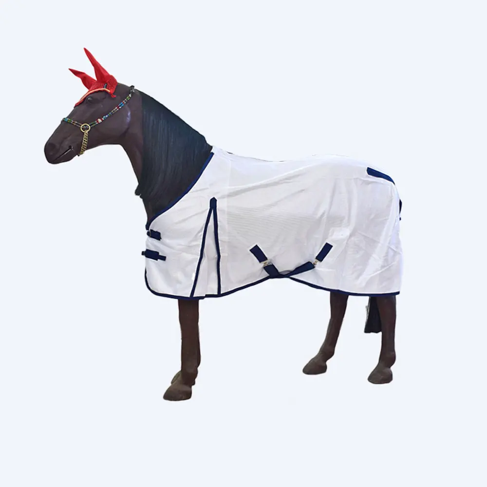 Premium Quality Horse Blanket Equestrian Turnout Horse Rugs Navy Blue OEM Custom Design Fleece Winter Warm Horse Cooler Blanket