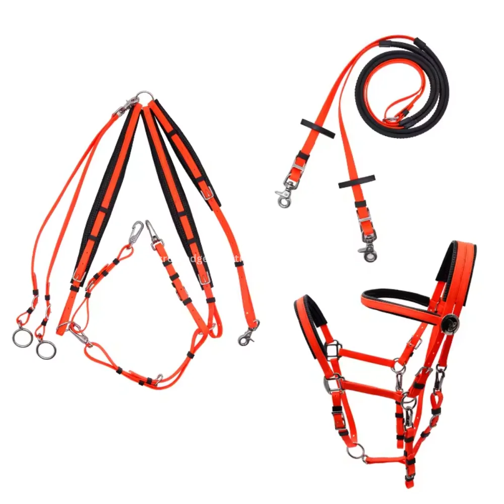 Wholesale Horse Endurance Full Set in Leather Includes PVC Nylon Halters Bridle Style Tack Equipment Drop Shipping Available
