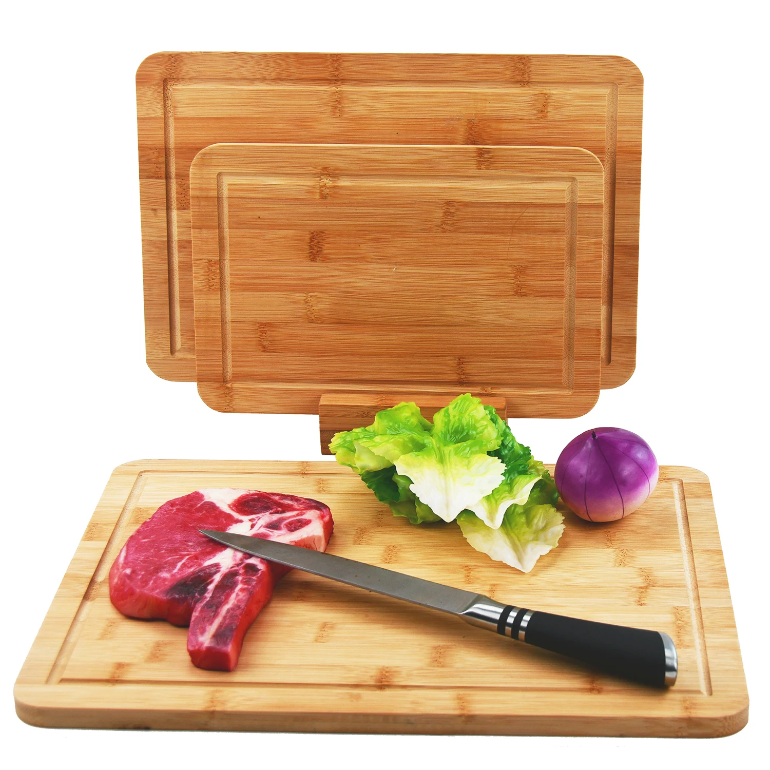 Premium Wooden Chopping Board with Knife Your logo Direct Buy From Factory Customize Original Product Cutting