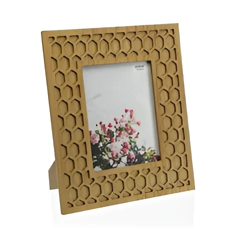 Export Quality Amazing Look Modern Photo Frame Mango Wood Bone Resin Picture Frame For Home Hotel Office Table Top Decoration