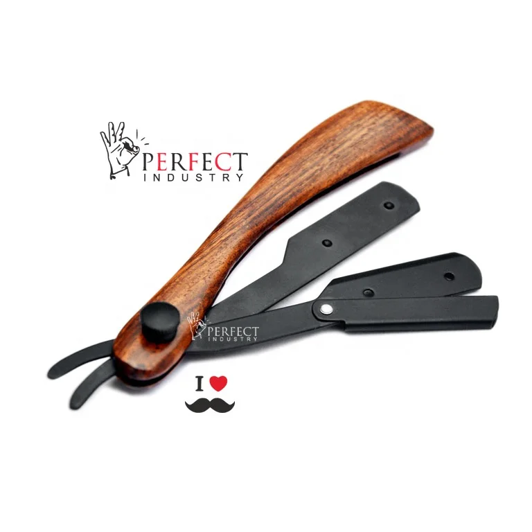 Professional shaving supplies rosewood handle shaving razors / perfect industry most selling men cut throat wood barber razor