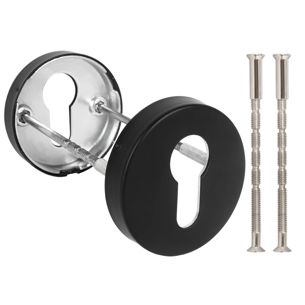 Stainless Steel Door Lock Escutcheon Plate DSS-02-ET black