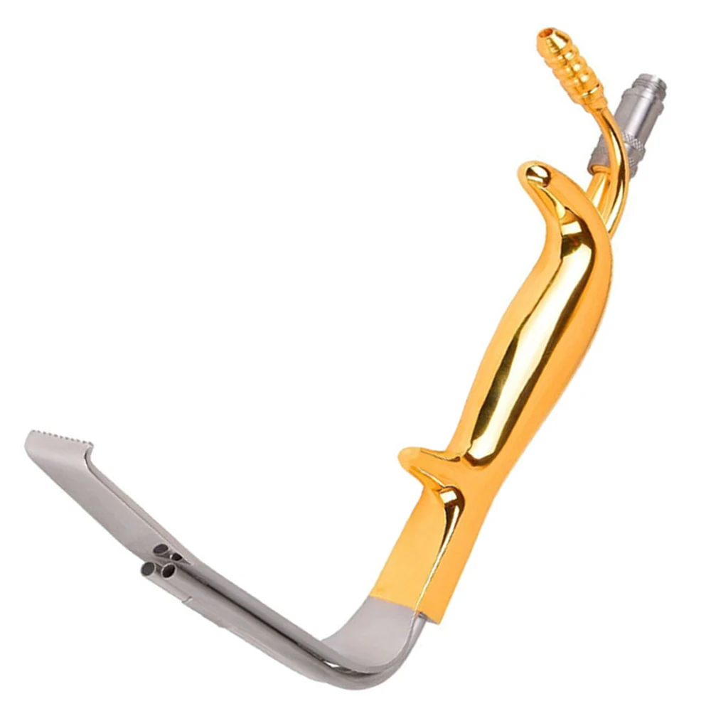 High Quality Ferreira Breast Retractor Gold Handle Metal Steel Plastic Surgery Instruments Augmentation Fiber Optic Retractor
