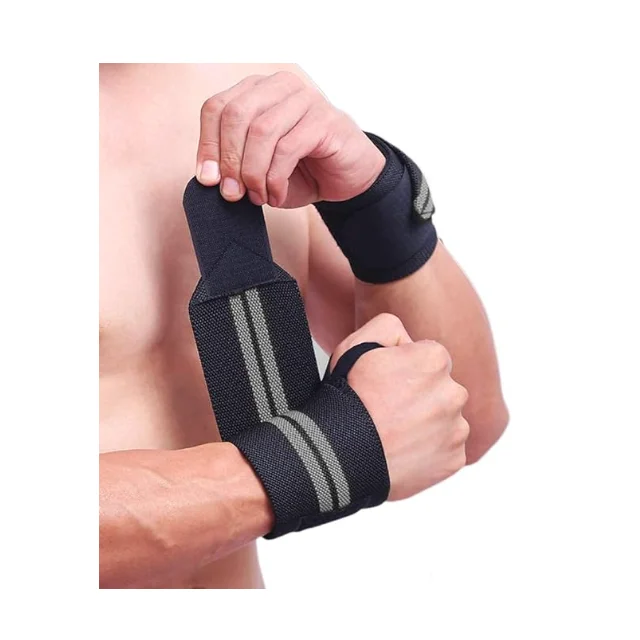 Customize Weight Lifting Wrist Wraps With Thumb Loops Wrist Support gym Accessories  for Men & Women