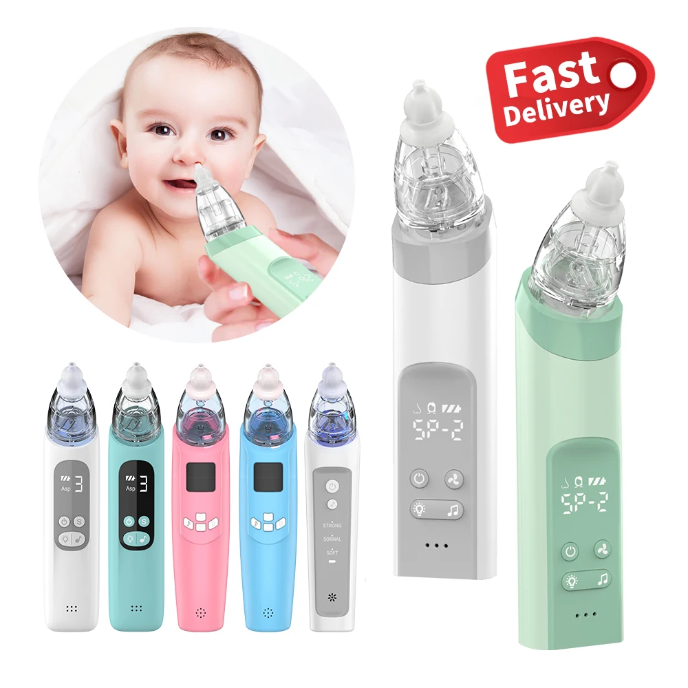 Certificate Baby Nasal Aspirator Suction Device Electric Nose Cleaner Rechargeable Protective for Infant Nose Suction