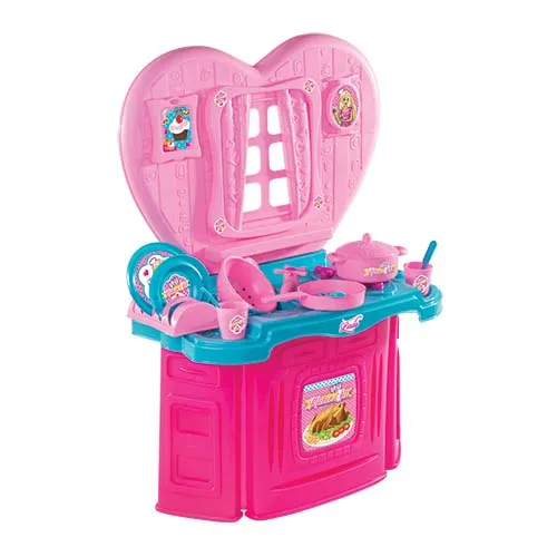 Wholesale Linda Heart Kitchen Set A Wonderful Toy for Children with Kitchen Toys Home Design - Ideal for Role-Playing for Girls