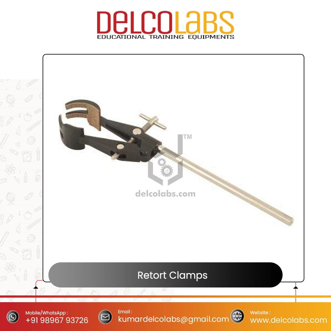 Лабораторные ретортные зажимы, три/четыре пальца