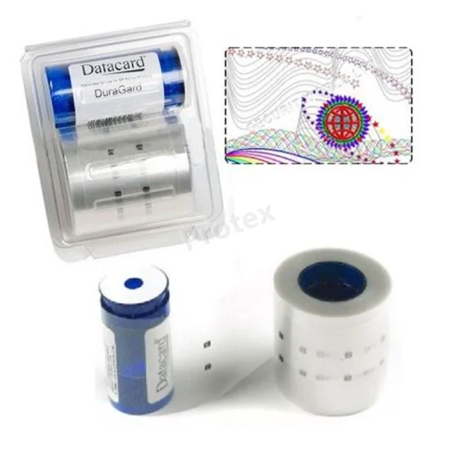 Datacard 504935-006 0.6 mil Genuine Authentic Holographic DuraGard Laminate For SP75 ID PVC Card Printer