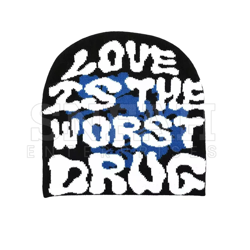 New Trend Letter Design Custom Cheap Unisex Beanie Hats Winter Multicolor Men Women Hats Thick Hat