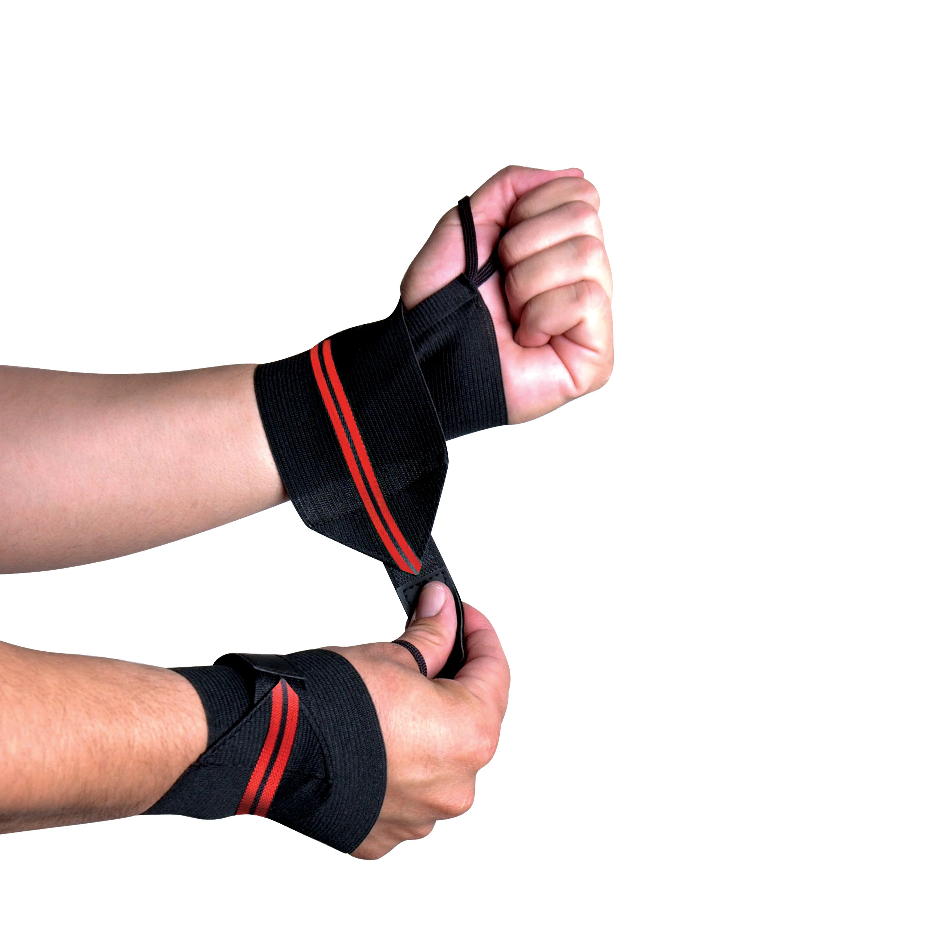 Wholesale Custom Weightlifting Gym Fitness & bodybuilding wrist wrap Customize Logo Cotton wrist wrap OEM Acceptable
