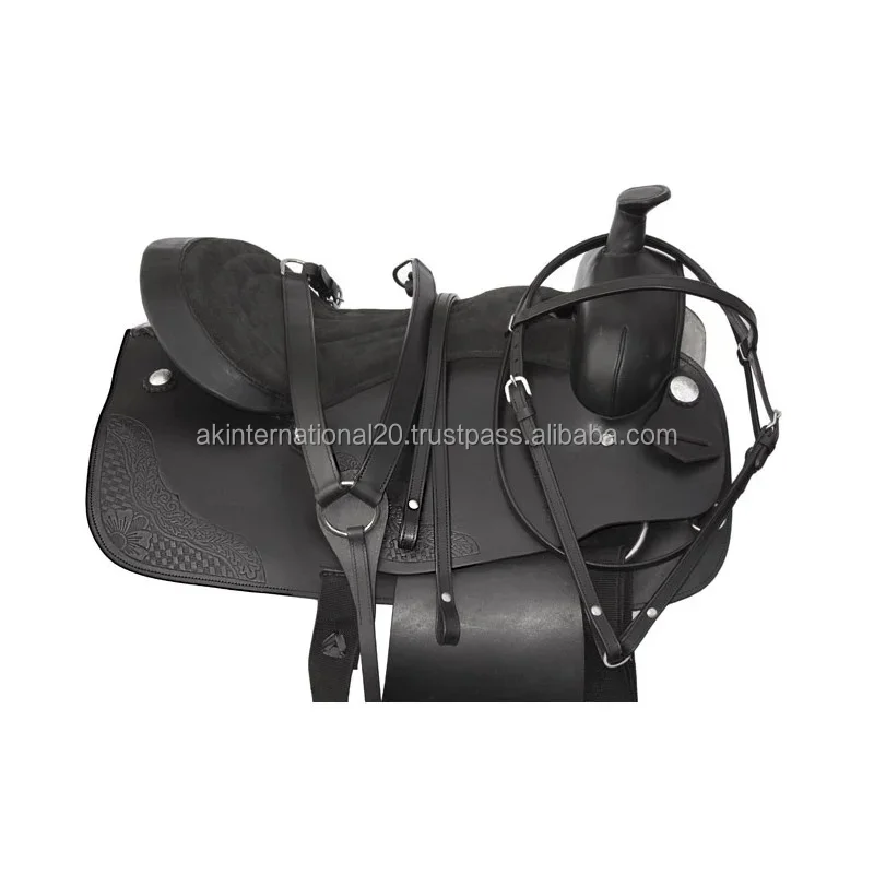 High Quality Western Leather Horse show saddle beautiful fitting Western Horse Saddle Racing Riding Horse Saddle