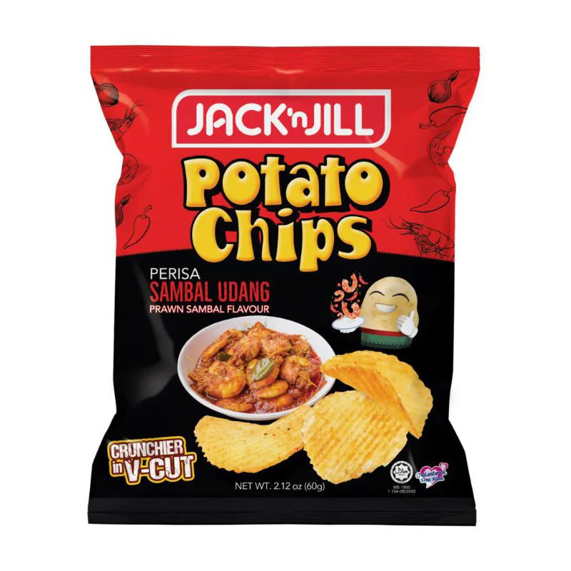 Top Sales Lower Price Hard Texture 3kg Weight Hot Spicy Flavor Fried Potato Chips Origin Vegetables Bag Packaging