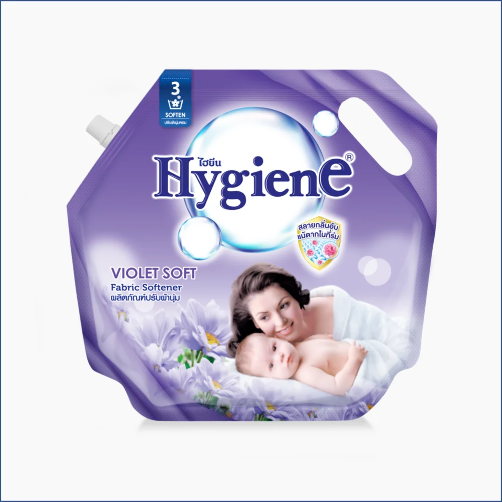 Hygiene Violet Soft High Quality From Thailand Laundry Fabric Auxiliary Textile Softener For Washing Machine 1800ml