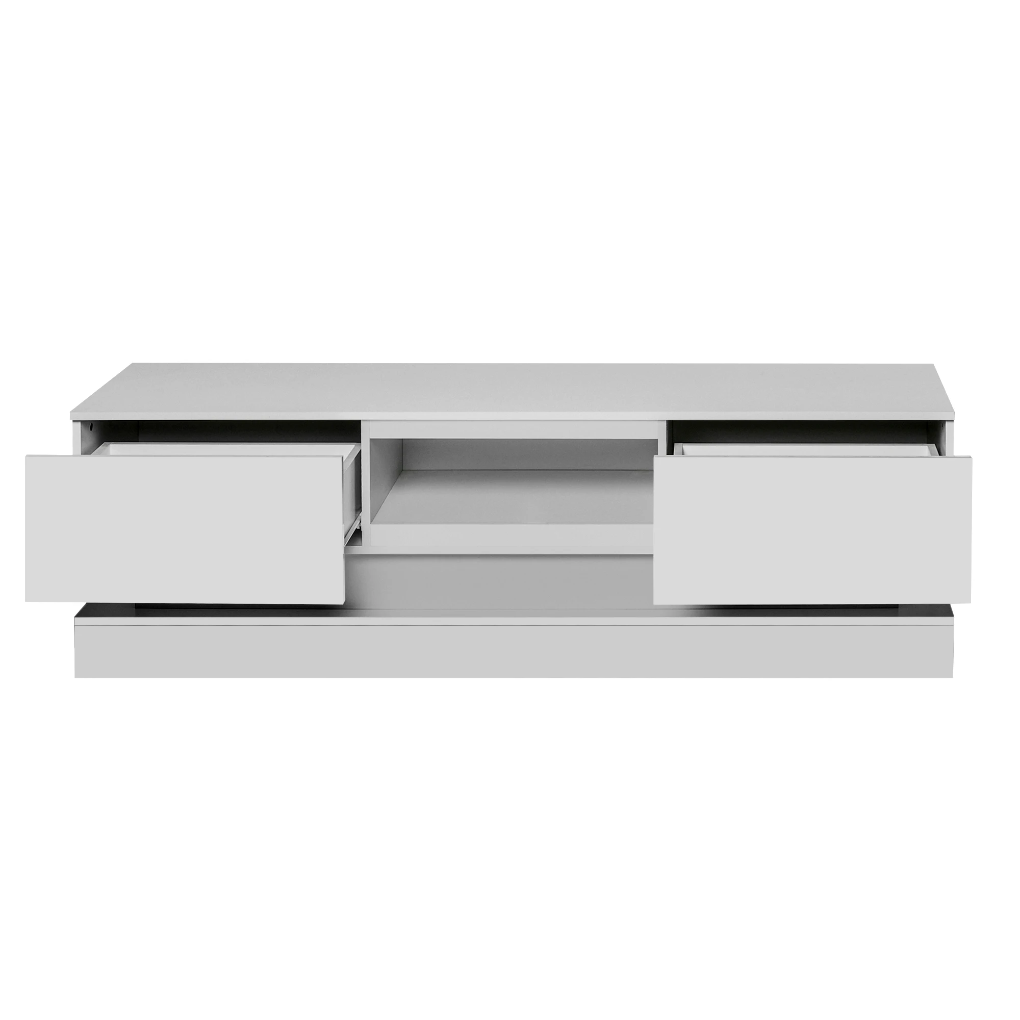 Custom-made simple latest design solid wood MDF TV stand with drawer wall unit cabinet