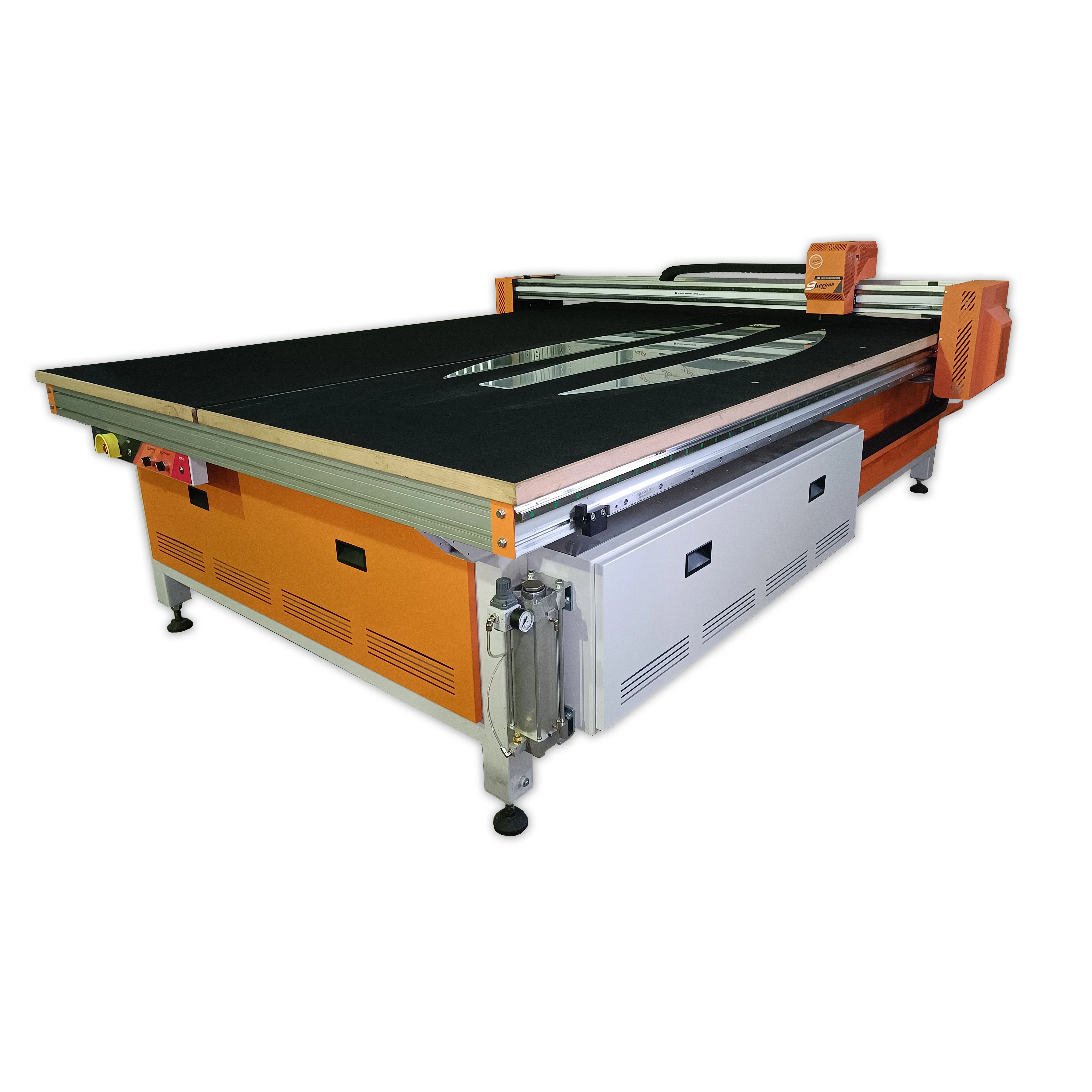 CNC glass cutting machine Sherhan 1828 professional equipment for straight and curved cutting of glass and mirror sheets