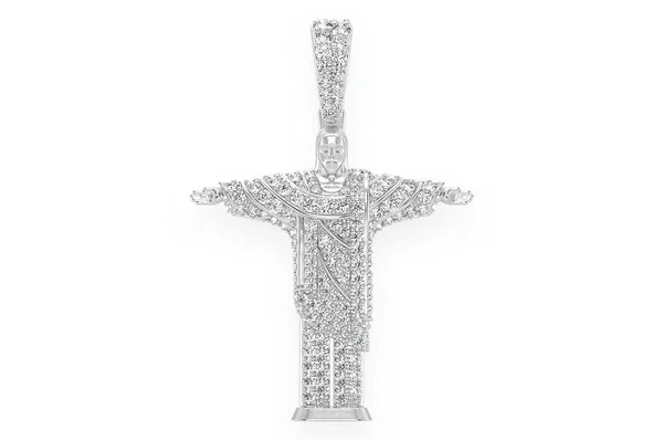 God Yeshu Jesus Christ Lab Grown Diamond Pendant Religious Christian Necklace 10k Yellow Gold Best Selling Product Manufactory