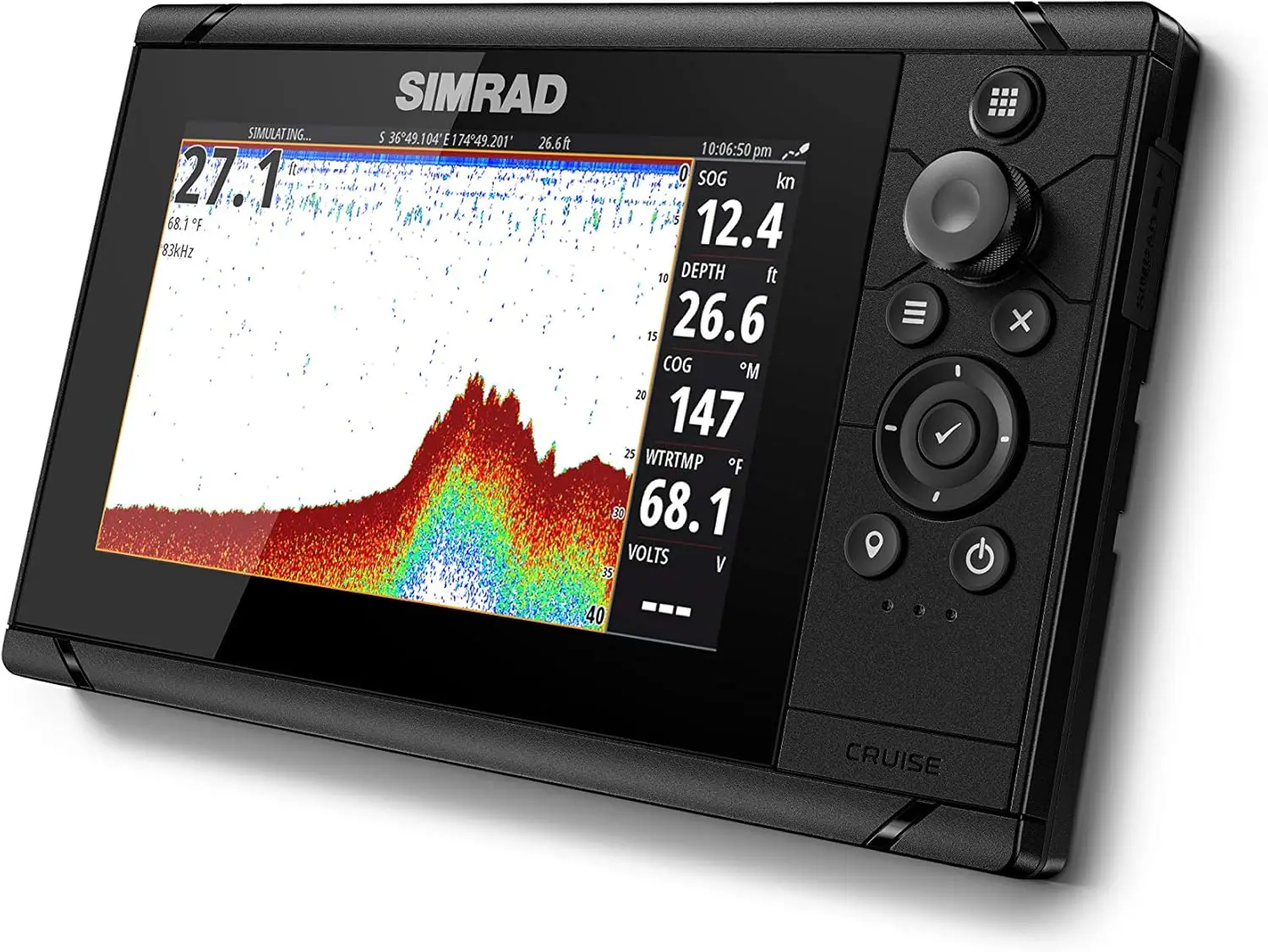 WHOLESALE 7-7-inch Transducer, Preloaded C-MAP US Coastal Map