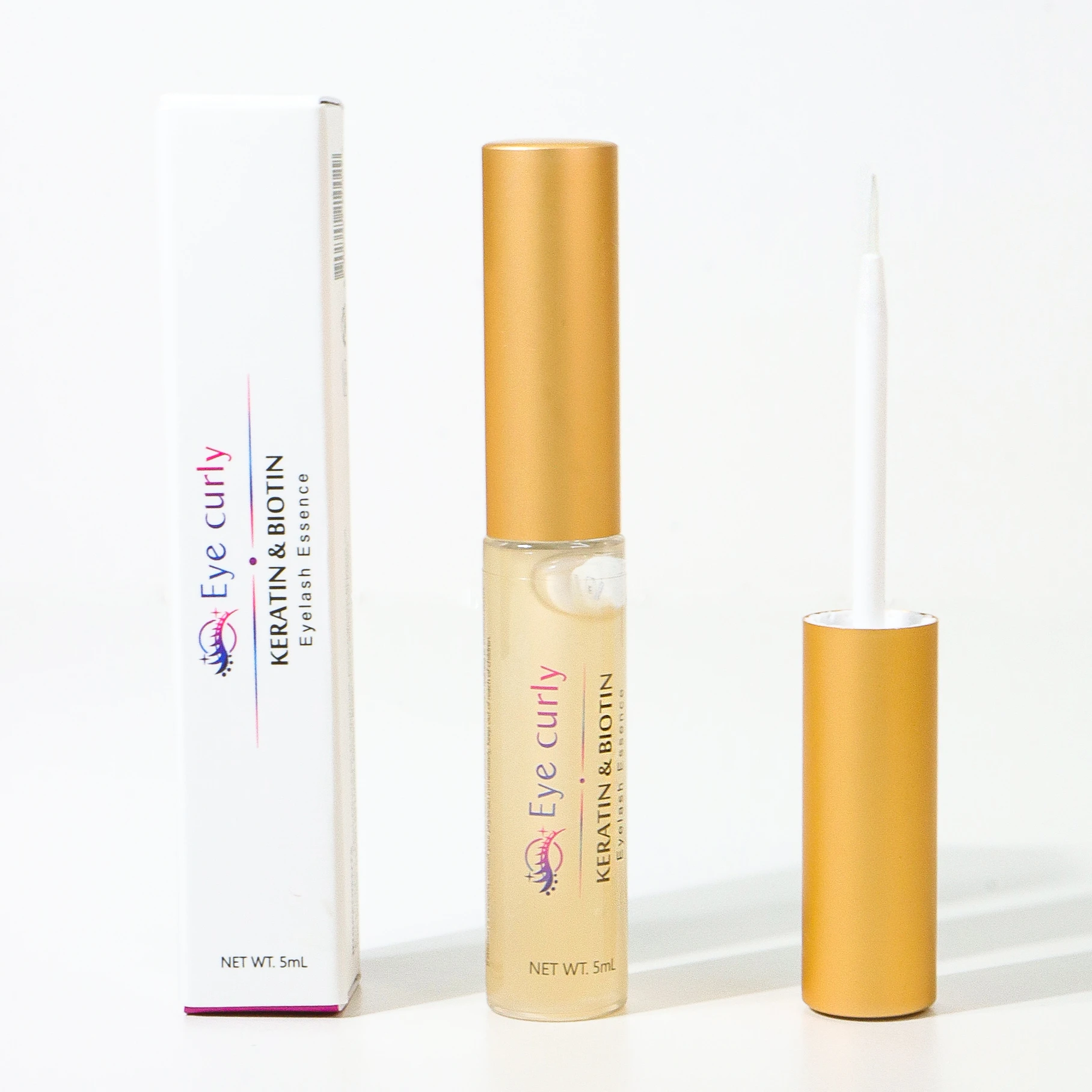 KFDA High Quality 5ml Eyelash Enhancer Serum Korea Vitamin E Liquid for Longer Thicker Natural Eyebrow and Eyelash Growth