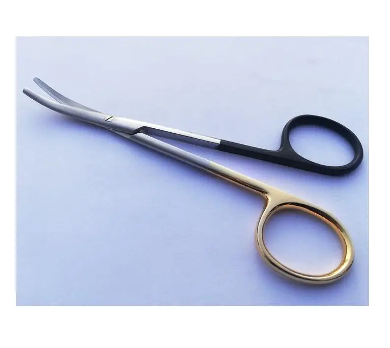 Fomon Nasal Stainless Steel Super Cut Black Handle Scissors/Rhinoplasty/Plastic Surgery Scissors