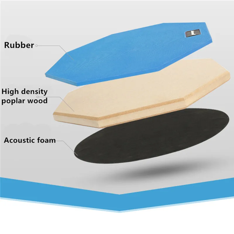 12 Inches Drum Practice Pad Silent Drum Pad 2-Sided